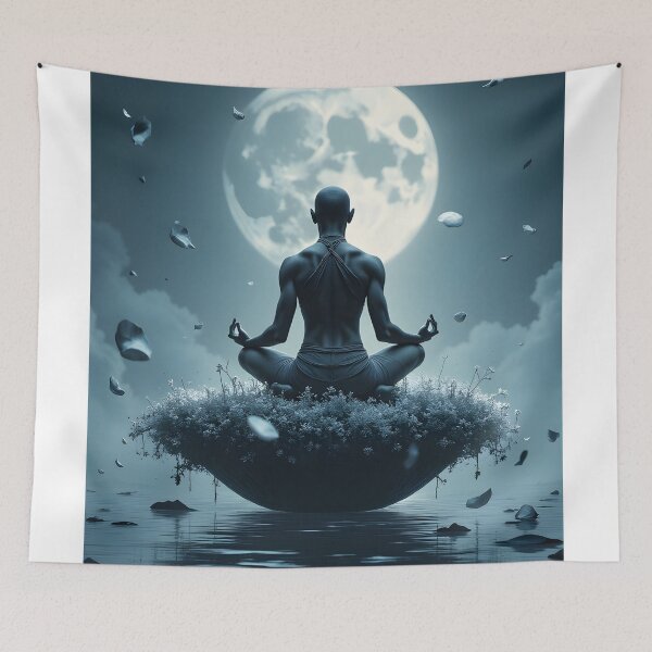 Item preview, Serenity in Lunar Meditation designed and sold by oanaunciuleanu.