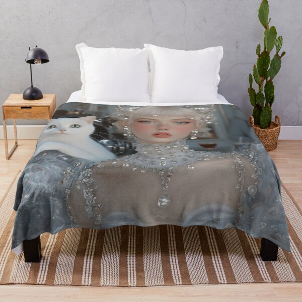 Item preview, Futuristic Girl in a Cat Café designed and sold by yinyuecreation.