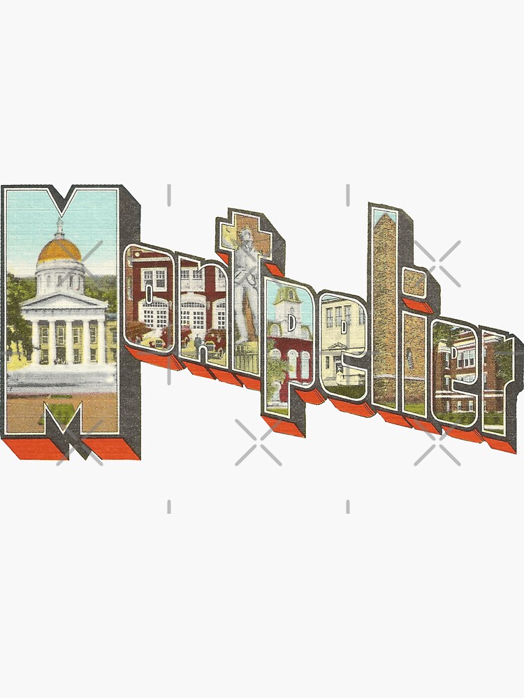 Vintage Large Letter Montpelier Vermont by ButterflysAttic