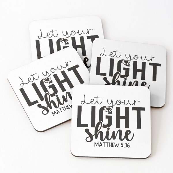 Item preview, Let you light shine Matthew 5:16 designed and sold by Christian Apparel, Decor and More.