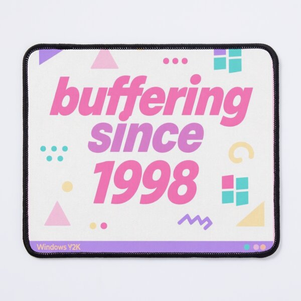 Item preview, Buffering Since 1998 – Retro Y2K Pastel Vibes designed and sold by NaMieSz.