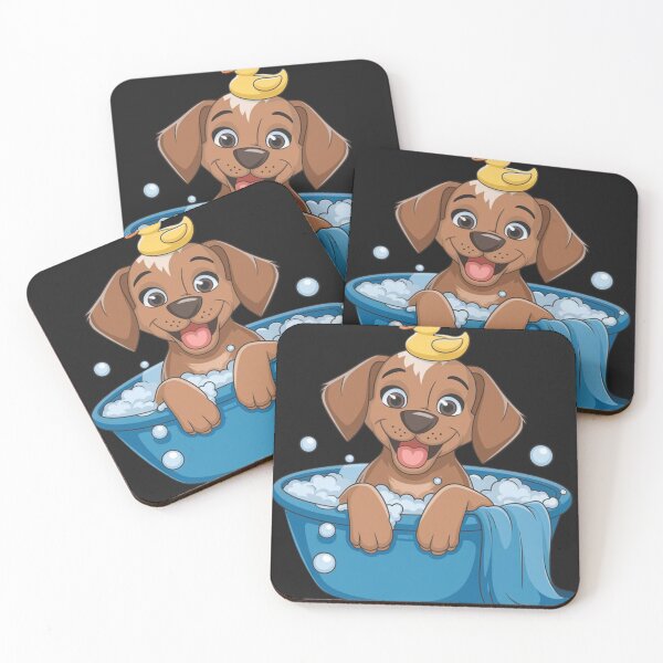 Item preview, Vizsla puppy Kawaii Bubbles Bath Dog Lover designed and sold by ConceptualVibes.