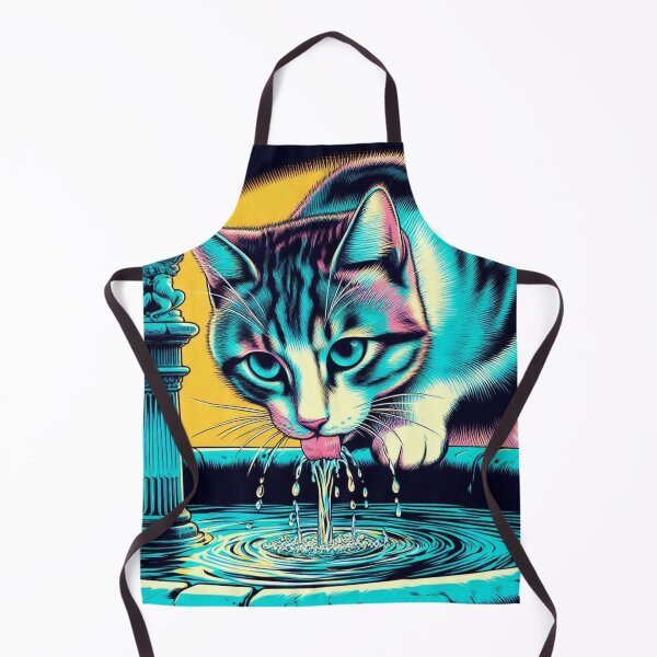 Item preview, Cute cat water drinking designed and sold by Dogandesighn.