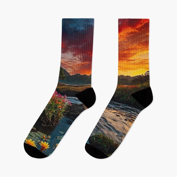 Item preview, Sunset on the riverbank designed and sold by PixelParadies.