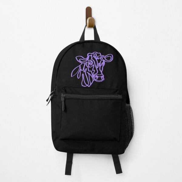 Item preview, Purple cow outline neon animal line art designed and sold by Thought2reality.