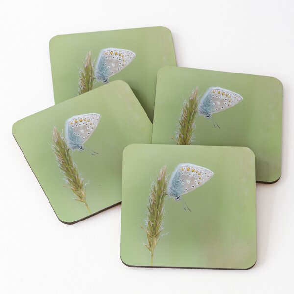 Item preview, Common Blue Butterfly On Grass  designed and sold by Alec Stewart.