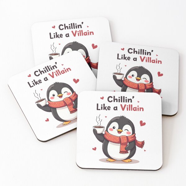 Item preview, Chillin’ Like a Villain – Cute Penguin Cartoon Tee designed and sold by Orriv.