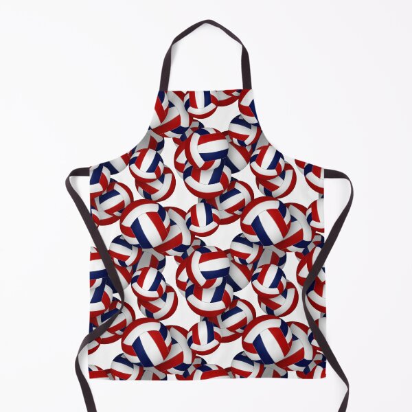 Item preview, Red blue volleyballs pattern designed and sold by katzdzynes.