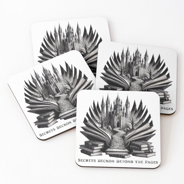 Item preview, Gothic Vintage Book Home Decor | Secrets Beckon Beyond the Pages Castle Graphic designed and sold by Compass and a Camera.