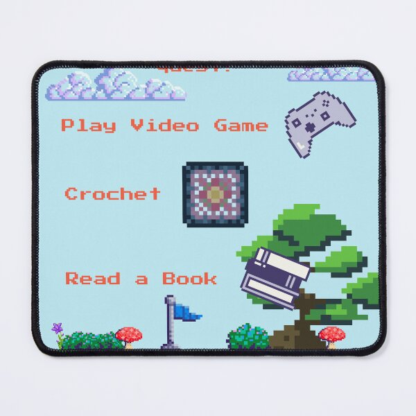 Item preview, Choose Your Quest – Nerdy Pixel Art  designed and sold by Grind-Stitch.