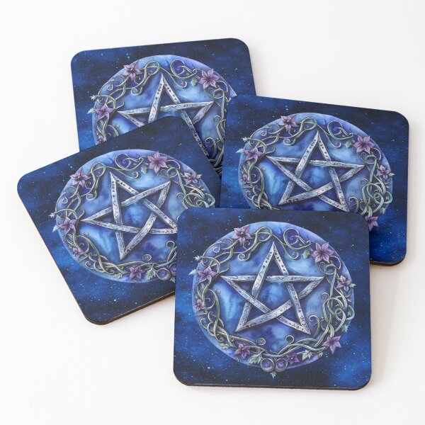 Item preview, Enchanted Blue Pentagram – Cosmic Mysticism designed and sold by MysticOzzy.