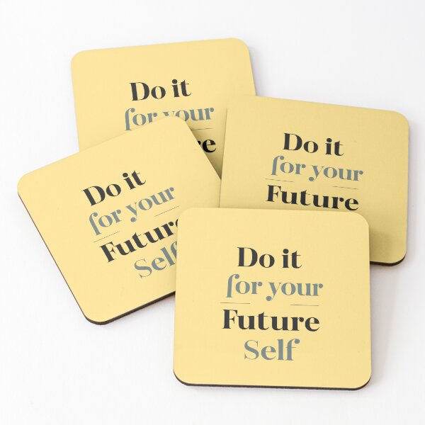 Item preview, Do It For Your Future Self - Minimalist Motivational Quote designed and sold by Mintiko2.