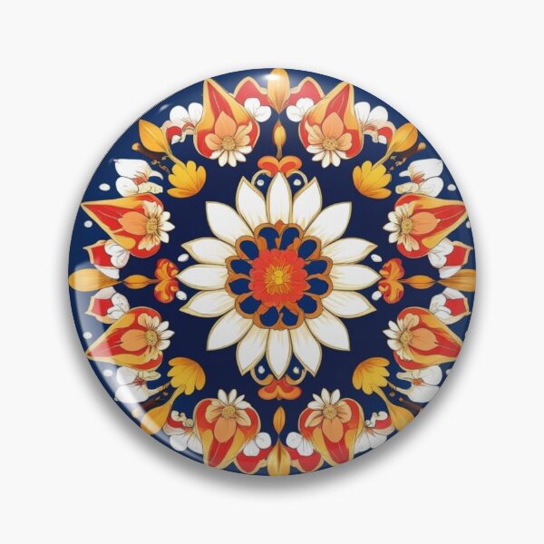 Item preview, Traditional Korean Dancheong Lotus Ceiling Panel – Authentic Buddhist Temple Art designed and sold by jelonkaa.