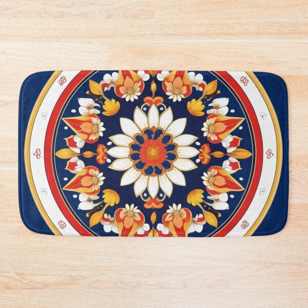Item preview, Traditional Korean Dancheong Lotus Ceiling Panel – Authentic Buddhist Temple Art designed and sold by jelonkaa.