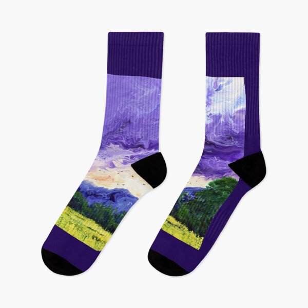 Item preview, Purple Clouds Over Yellow Fields designed and sold by BreezyZen.