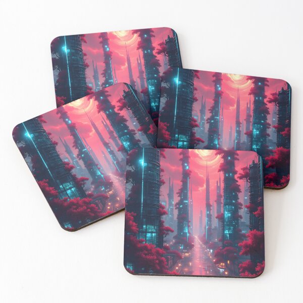 Item preview, Neon Metropolis at Twilight designed and sold by oanaunciuleanu.
