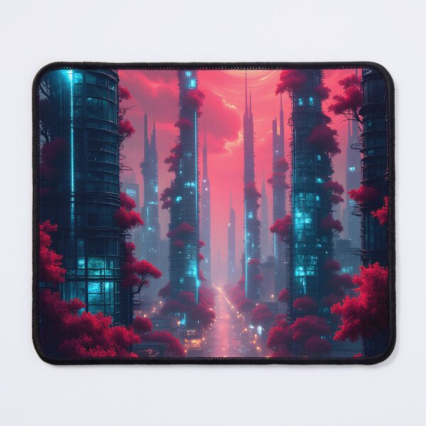Item preview, Neon Metropolis at Twilight designed and sold by oanaunciuleanu.