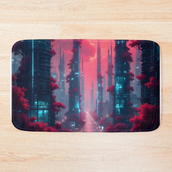 Item preview, Neon Metropolis at Twilight designed and sold by oanaunciuleanu.