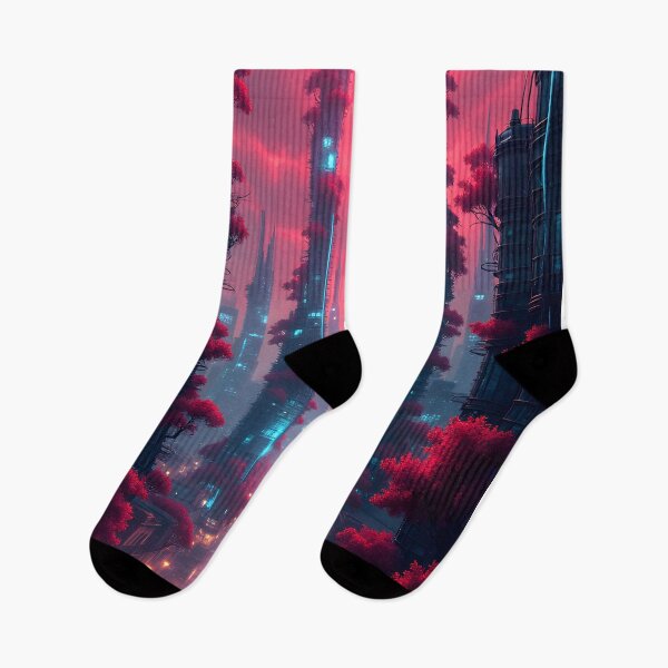 Item preview, Neon Metropolis at Twilight designed and sold by oanaunciuleanu.