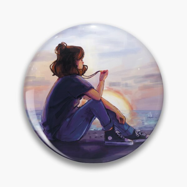 Item preview, Sunset & Sea - Illustration designed and sold by Catstyle / Marin Duret.