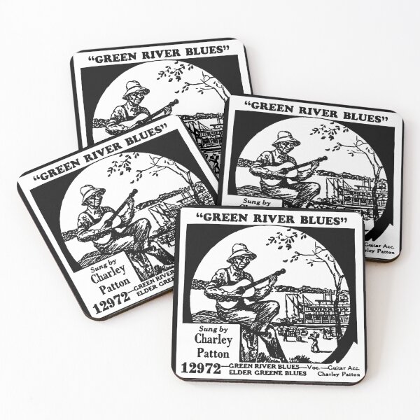 Item preview, Green River Blues by Charley Patton - classic delta blues designed and sold by GenXTees.