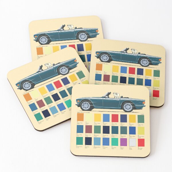 Item preview, UK TR6 in Mallard Green with 'premium' wheels and colour chart designed and sold by Bigs66.