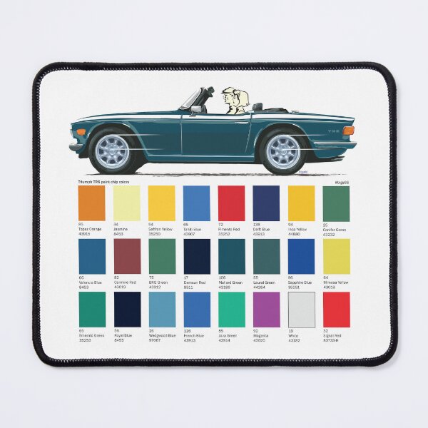 Item preview, UK TR6 in Mallard Green with 'premium' wheels and colour chart designed and sold by Bigs66.