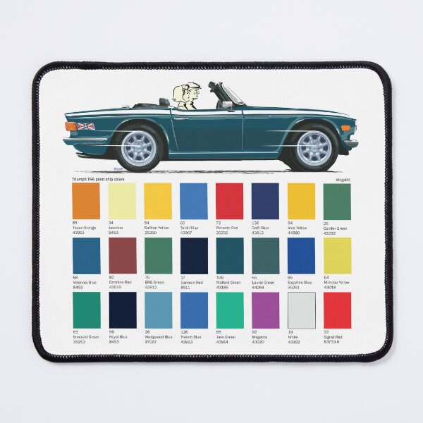 Item preview, TR6 in Mallard Green with 'premium' wheels and color chart designed and sold by Bigs66.