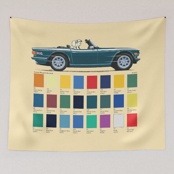 Item preview, TR6 in Mallard Green with 'premium' wheels and color chart designed and sold by Bigs66.