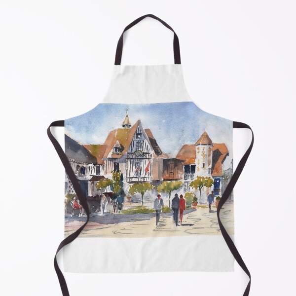Item preview, A square in Deauville designed and sold by Truewatercolour by Angela.