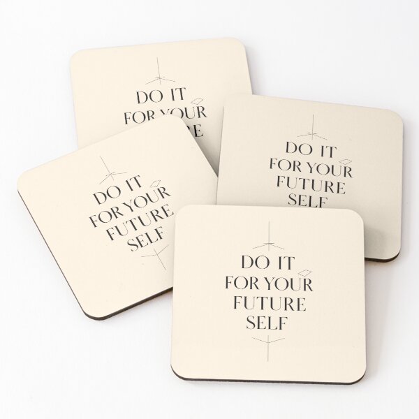 Item preview, Do It For Your Future Self - Minimalist Motivational Quote designed and sold by Mintiko2.