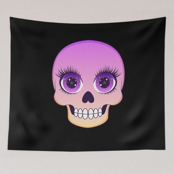 Item preview,  Cute cartoon skull  designed and sold by kiyanochka.