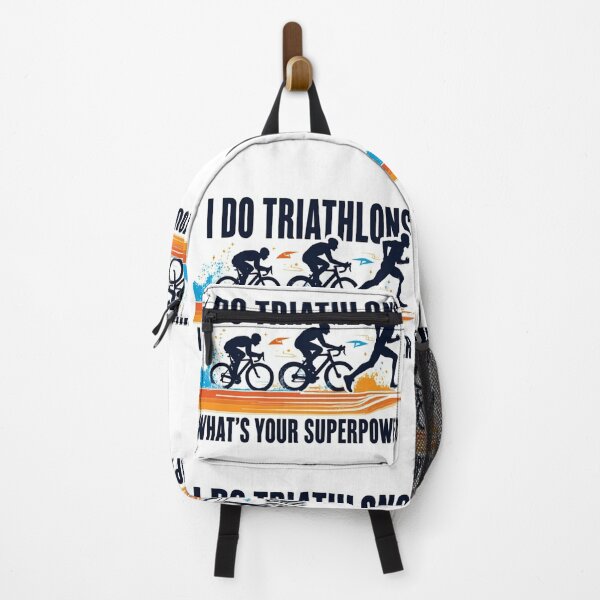 Item preview, I Do Triathlons – What’s Your Superpower? | Motivational Triathlon Design designed and sold by Triathlongram.
