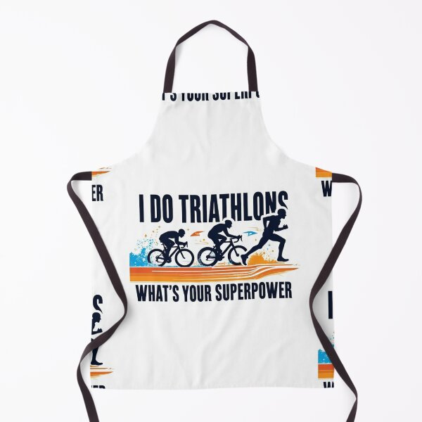 Item preview, I Do Triathlons – What’s Your Superpower? | Motivational Triathlon Design designed and sold by Triathlongram.