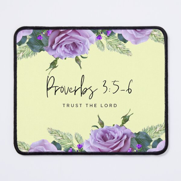 Item preview, Proverbs 3:5-6 | Trust the Lord | Purple 3 designed and sold by Proverbs 3:5-6.