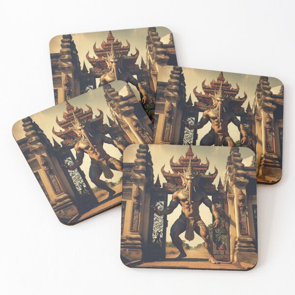 Item preview, Thai Mythical Guardian at Temple Gate designed and sold by LuckyPlus.