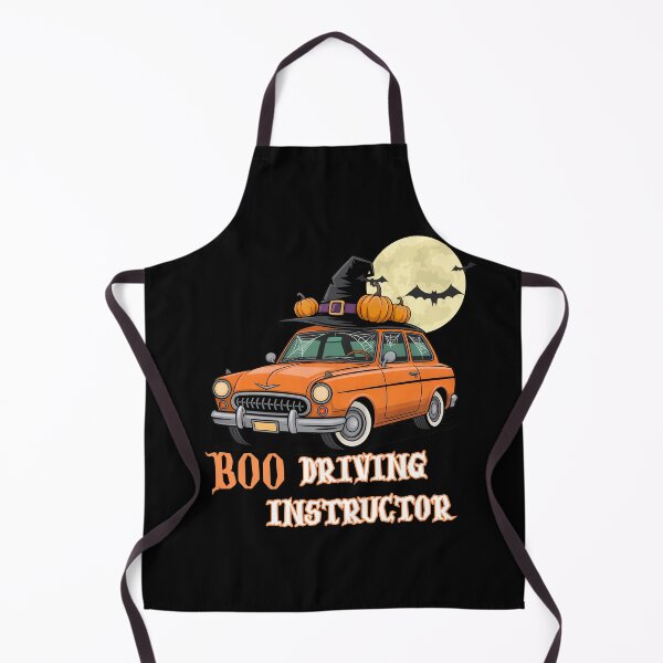 Item preview, Boo Driver Instructor – Cute Halloween Car with Witch Hat and Pumpkins designed and sold by PeteLawliiet.