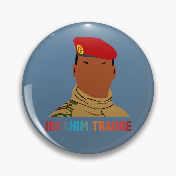 Item preview, Ibrahim Traoré illustration designed and sold by ZooStateofMind.
