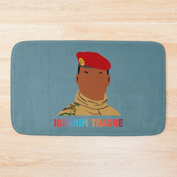 Item preview, Ibrahim Traoré illustration designed and sold by ZooStateofMind.