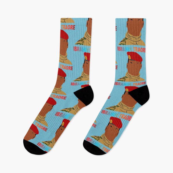Item preview, Ibrahim Traoré illustration designed and sold by ZooStateofMind.