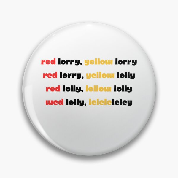Item preview, Red Lorry Tongue Twister designed and sold by clawinyourback.
