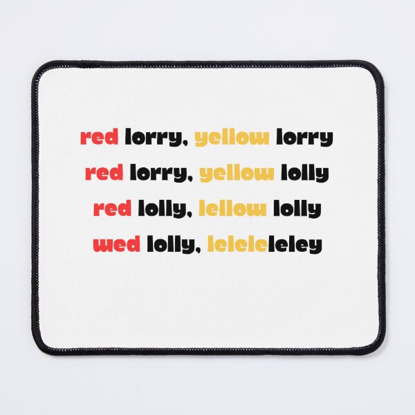 Item preview, Red Lorry Tongue Twister designed and sold by clawinyourback.