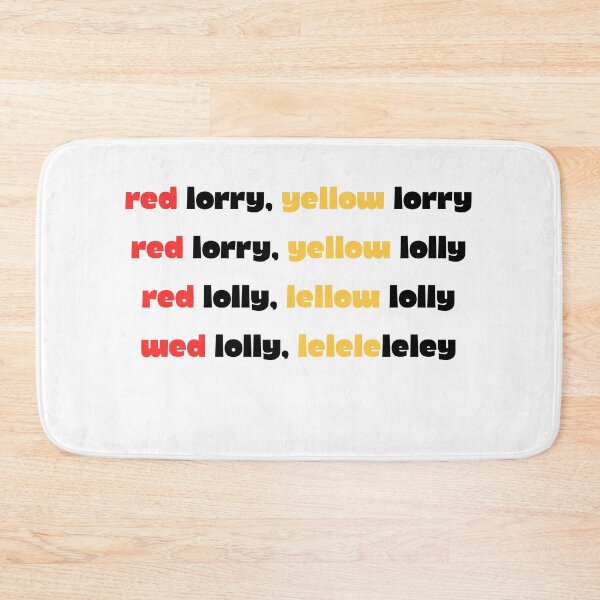 Item preview, Red Lorry Tongue Twister designed and sold by clawinyourback.