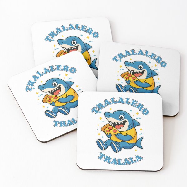 Item preview, Tralalero Tralala Shark Meme Italian Brainrot Eating Pizza designed and sold by zapdesign.