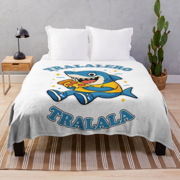 Item preview, Tralalero Tralala Shark Meme Italian Brainrot Eating Pizza designed and sold by zapdesign.