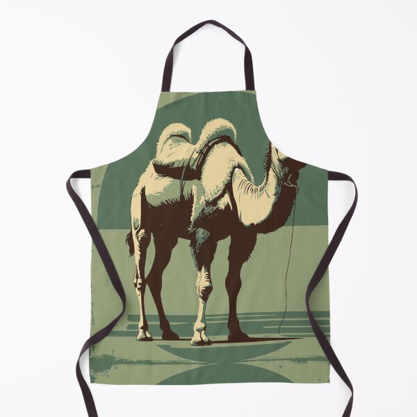 Item preview, Vintage-Style Illustration of a Bactrian Camel in Desert Tones designed and sold by Royalsticker.