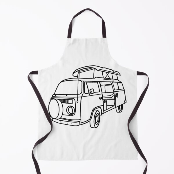 Item preview, Retro camper van line art drawing designed and sold by ElceMare.