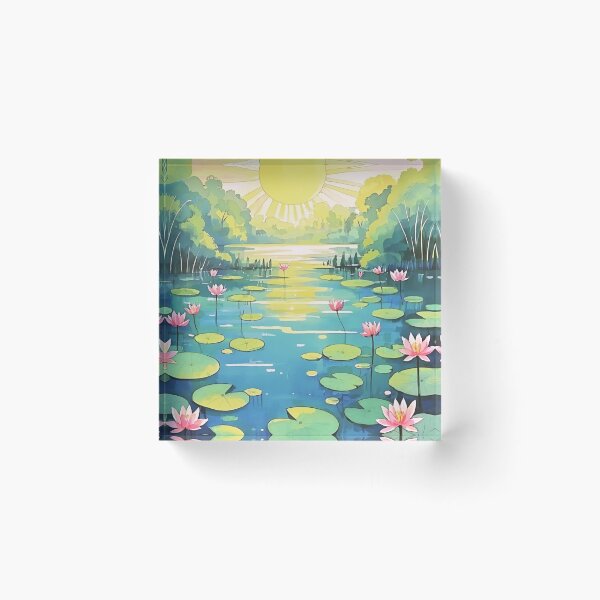 Item preview, Capricious Lilies on the Serene Lake designed and sold by AOCollections.