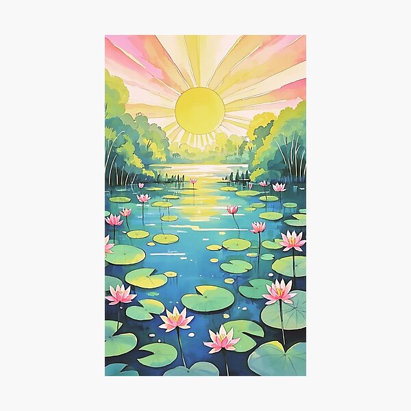 Item preview, Capricious Lilies on the Serene Lake designed and sold by AOCollections.
