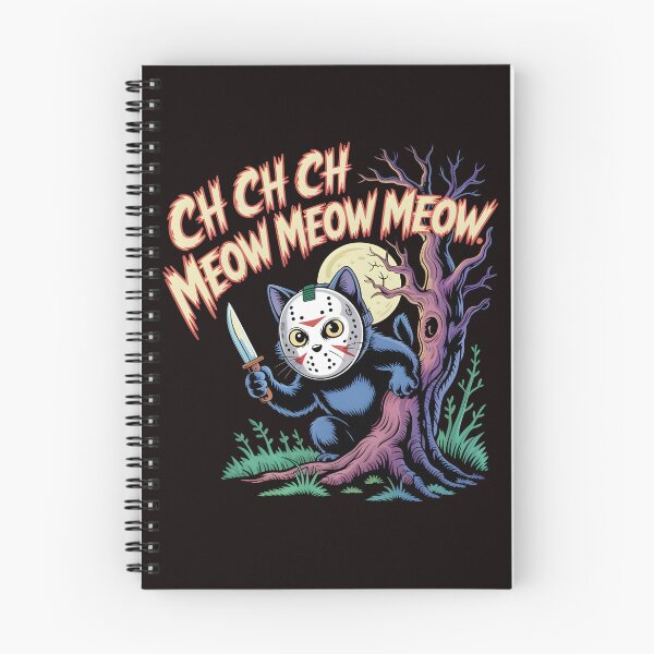 Item preview, Ch Ch Ch Meow Meow Meow – Vintage Halloween Horror Cat Cartoon designed and sold by Slavicsoul.